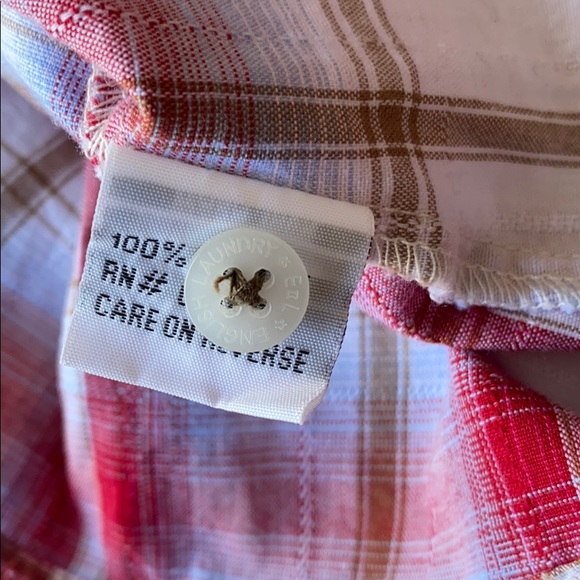 English laundry embroidered button down shirt sz M - Picture 8 of 14
